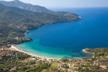 Panorama over Procchio Elba Toscana Italia