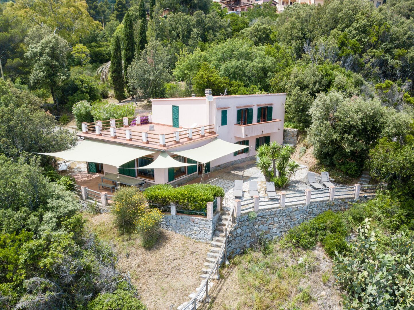 Villa Paolina, Procchio Elba Toscana Italia Luksus idyll villa ved middelhavet 10 sengeplasser